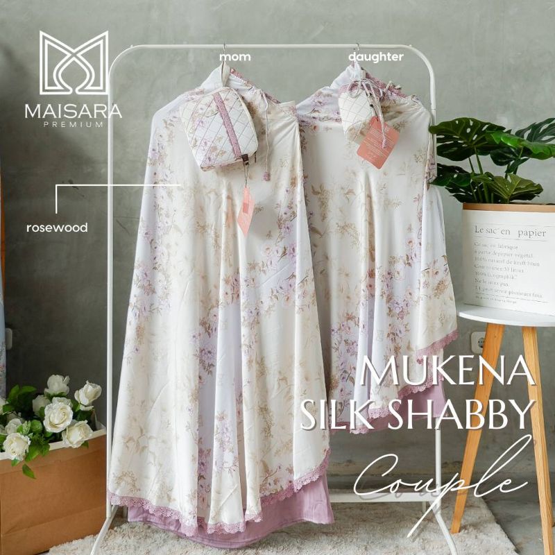 Mukena Maisara Premium Shabby /Mukena shaby Mint/Shabby Rosewood/Calluna/Blue Sky