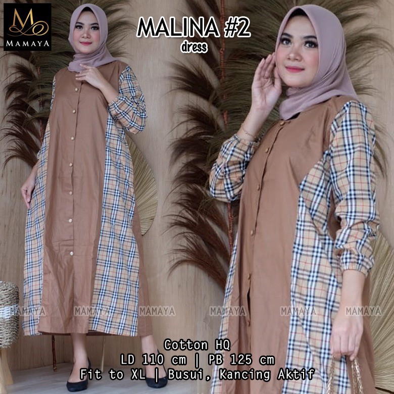 Malina Dress #2 - Dress - Long Dress - Gamis - Abaya - Maxy - Fashion muslim - Fashion wanita