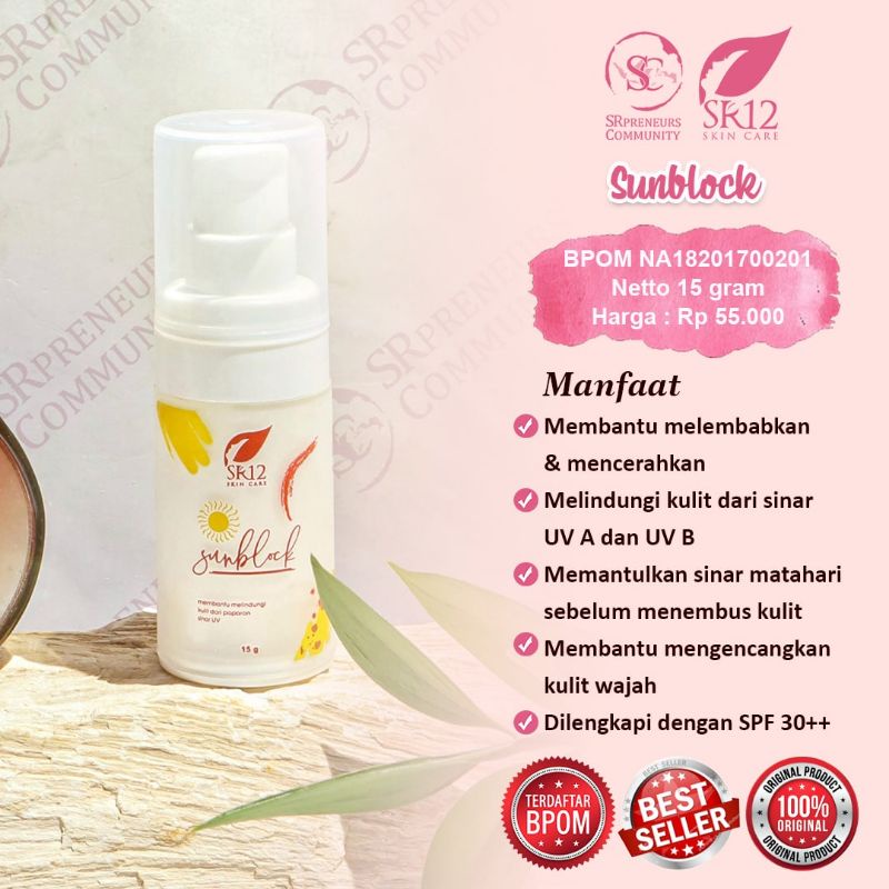 SUNBLOK SPF 30++ / SUNBLOK SR12