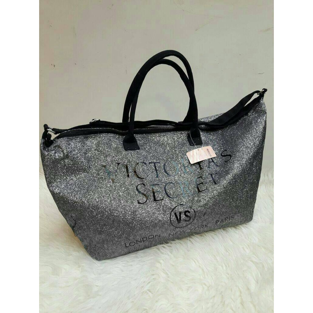 TAS VICTORIA'S SECRET GLITTER TOTE