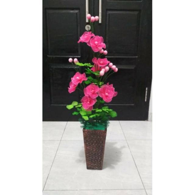 Bunga mawar setoking murah # bunga mawar  plus vas #bunga sudut