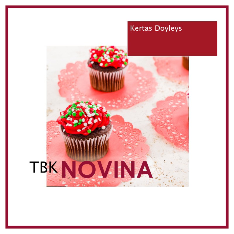 [ECER 25 LBR] Kertas Doyleys/ Doilies/ Doyli (WARNA) - Alas Toples Kue / Kertas Renda