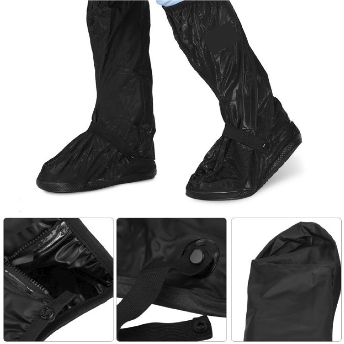 Rain Cover Hujan Sepatu Size XL - H-819 - Black