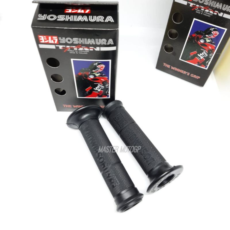 Grip Yoshimura dus Handfat karet YOSHIMURA Handgrip karet variasi motor Universal semua motor