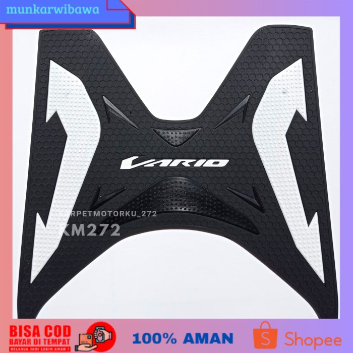 (BISA COD) KARPET MOTOR VARIO KARPET VARIO FI 125-150 AKSESORIS MOTOR VARIO - Putih