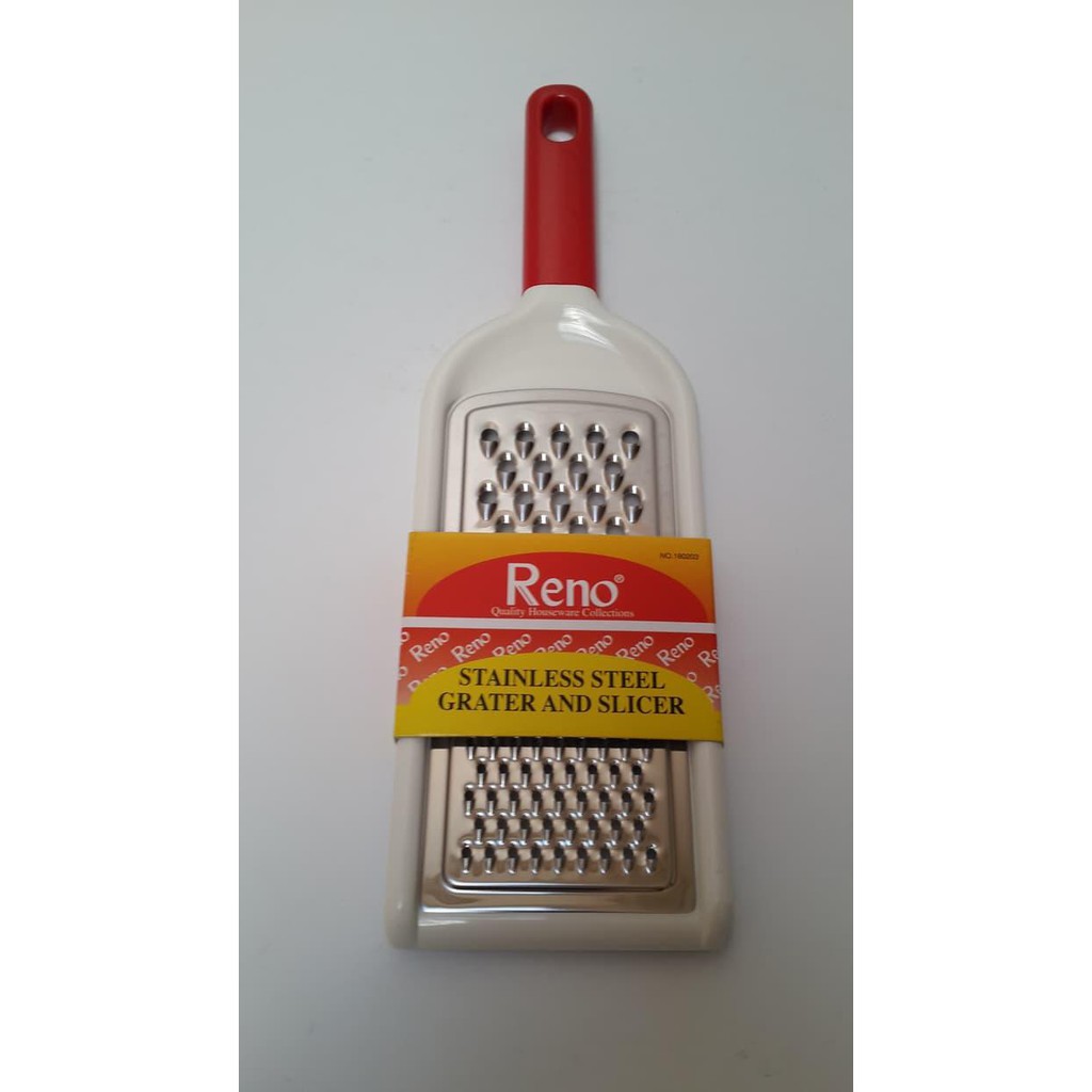 WV. RENO PARUTAN KEJU STAINLESS GRATER SLICER UK 18CM MEDIUM NO.180203