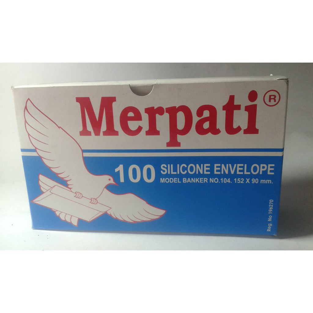 Amplop Merpati model Banker / Map Putih Merk Merpati