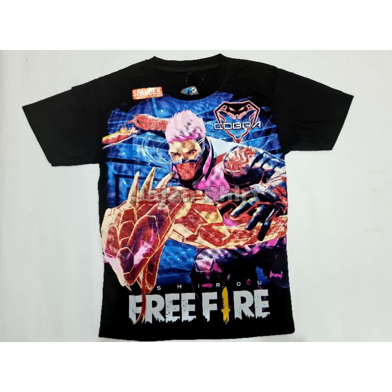 KAOS FREE FIRE COBRA / KAOS ANAK / KAOS OBLONG / KAOS FF / KAOS FREE FIREE