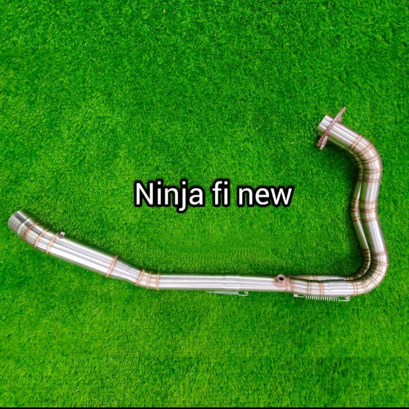 Leher Header full stainless All new Ninja 250 fi 2018 2019 2020 2021 ke atas inlet 50mm