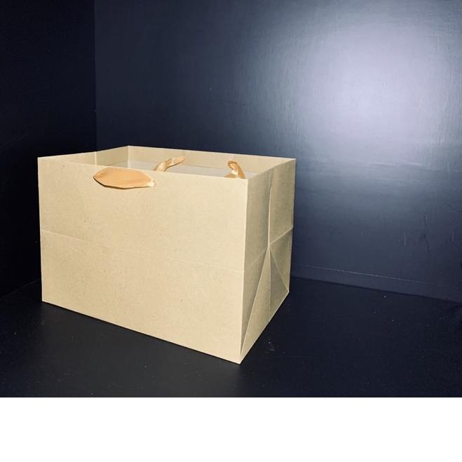 

❃ paper bag 150g - lunch box tray makanan - PaperBag Food Bento / PER LUSIN ➵