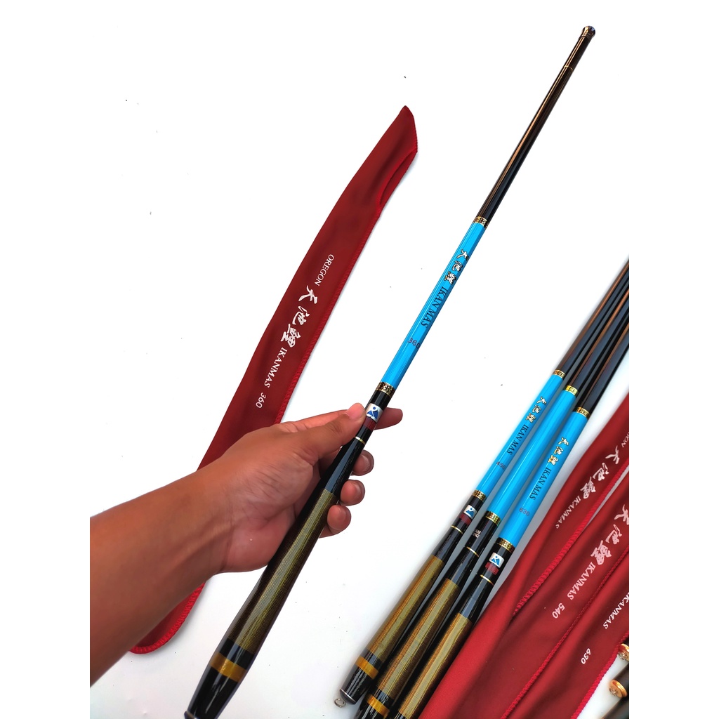 Joran Tegek Oregon Ikan Mas 360 Tegek Carbon Kuat ruas panjang