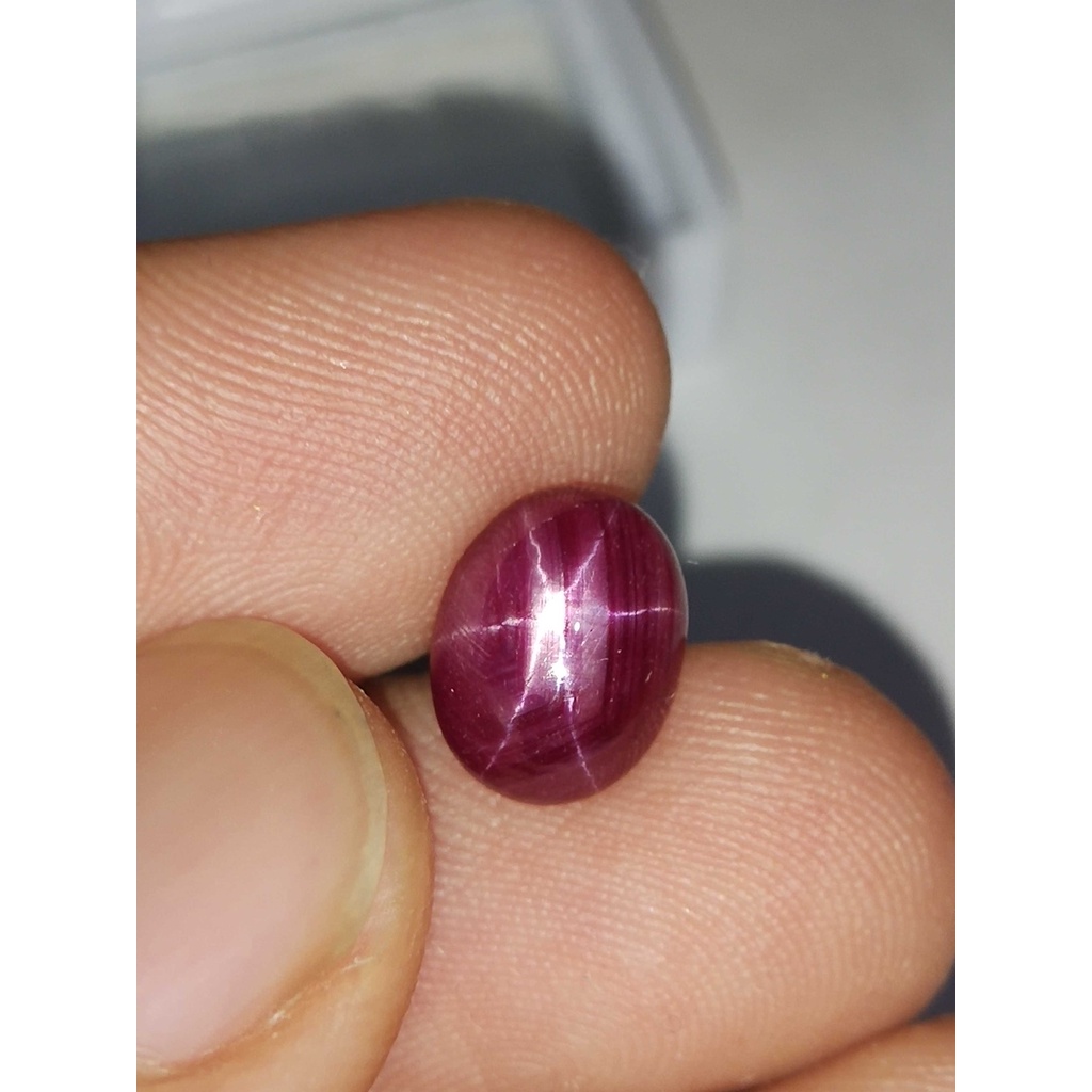Natural Ruby Star Purplish Red 3.85 Ct