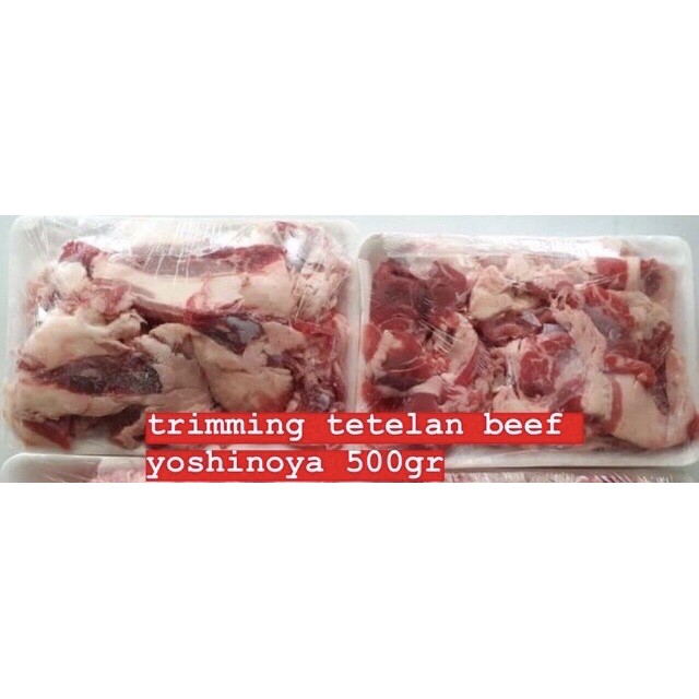 

trimming tetelan lemak beef yoshinoya shabu steamboat 500gr