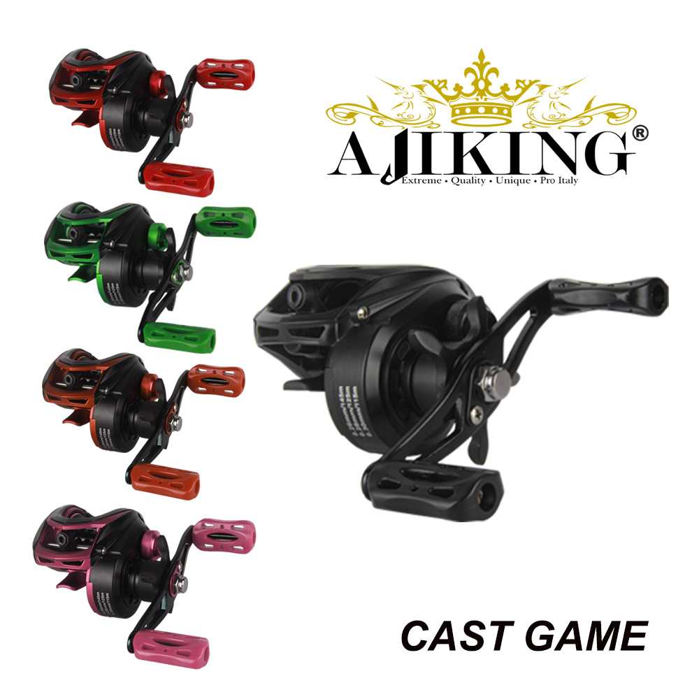 Ajiking Cast Game. Baitcasting Reel. Left Handle