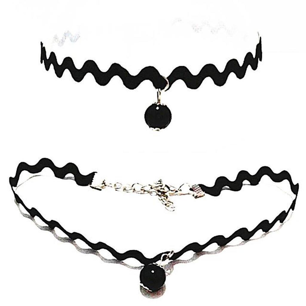 Zigzag Choker Necklace Black Pearl | Kalung Handmade