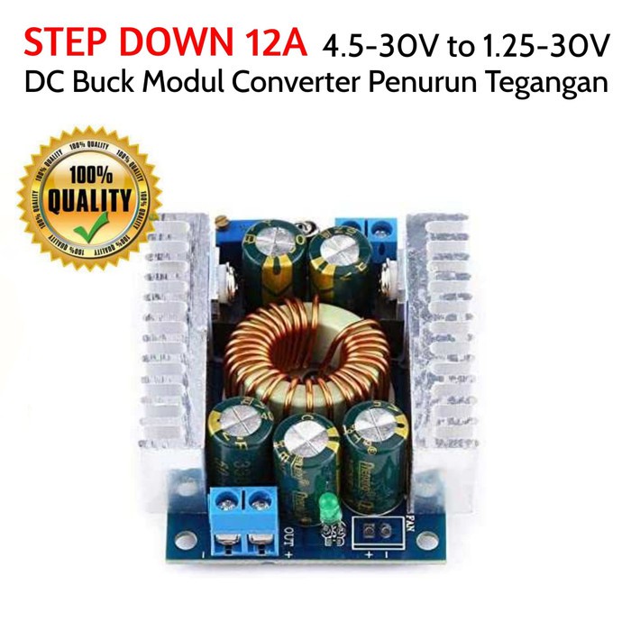 DC DC Step Down 12A 100W Buck Converter Modul Penurun Tegangan PR15