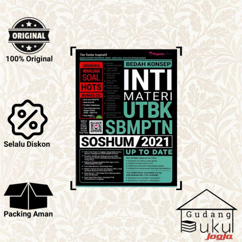 Buku UTBK SBMPTN 2021 Bedah Konsep Inti Materi UTBK SBMPTN Soshum 2021