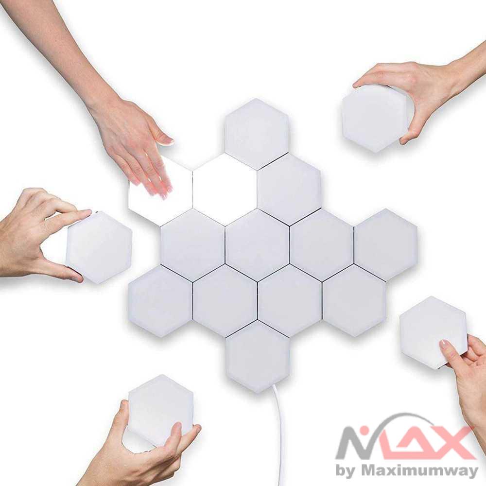 Coquimbo Lampu Dekorasi Dinding Quantum LED Hexagon 3 PCS - M99 Warna Putih