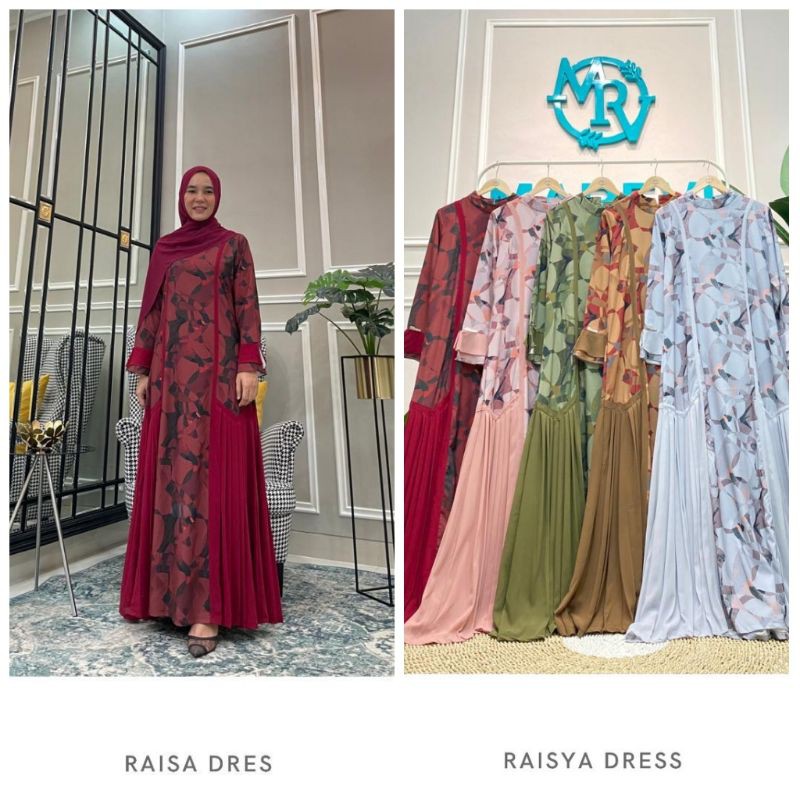RAISA DRESS BY marevi/jumbo dn standar