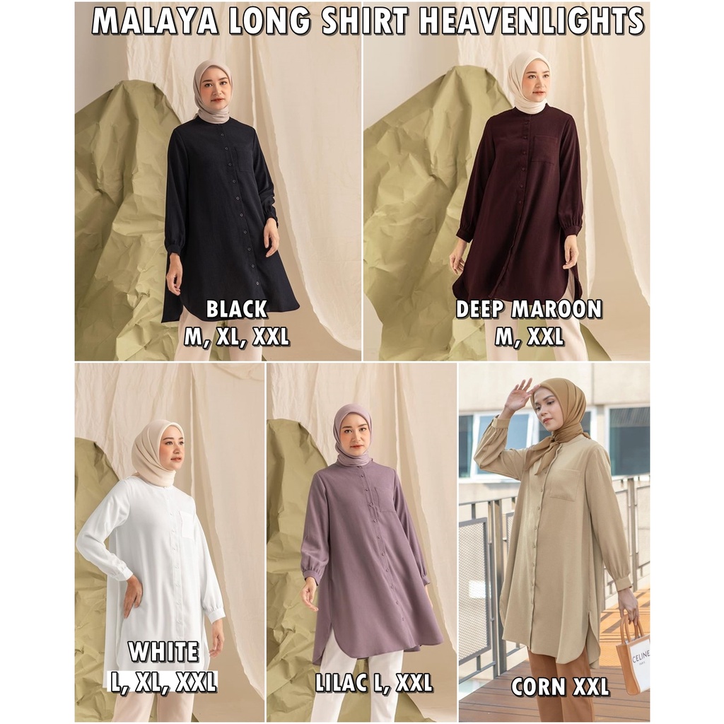 MALAYA LONG SHIRT HEAVENLIGHTS M, L, XL, XXL