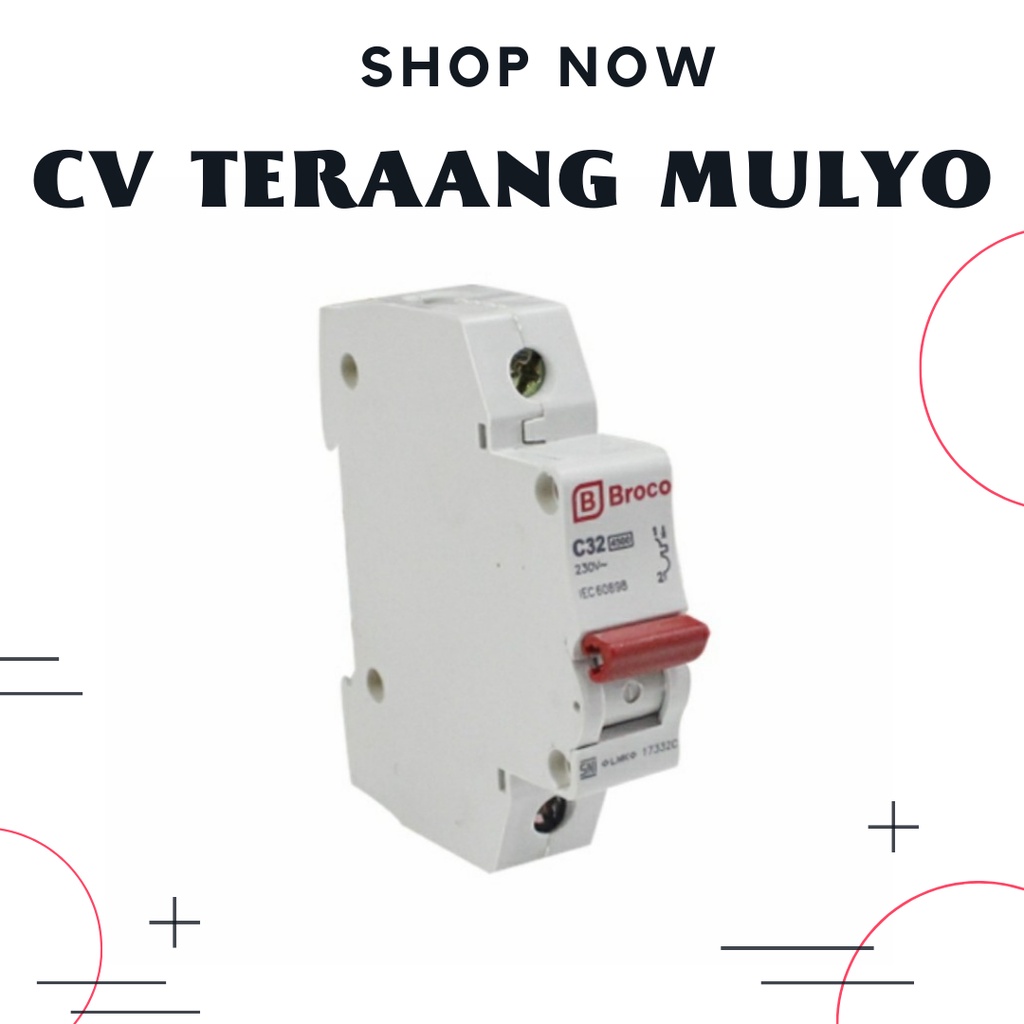 MCB 32A 1PHASE BROCO