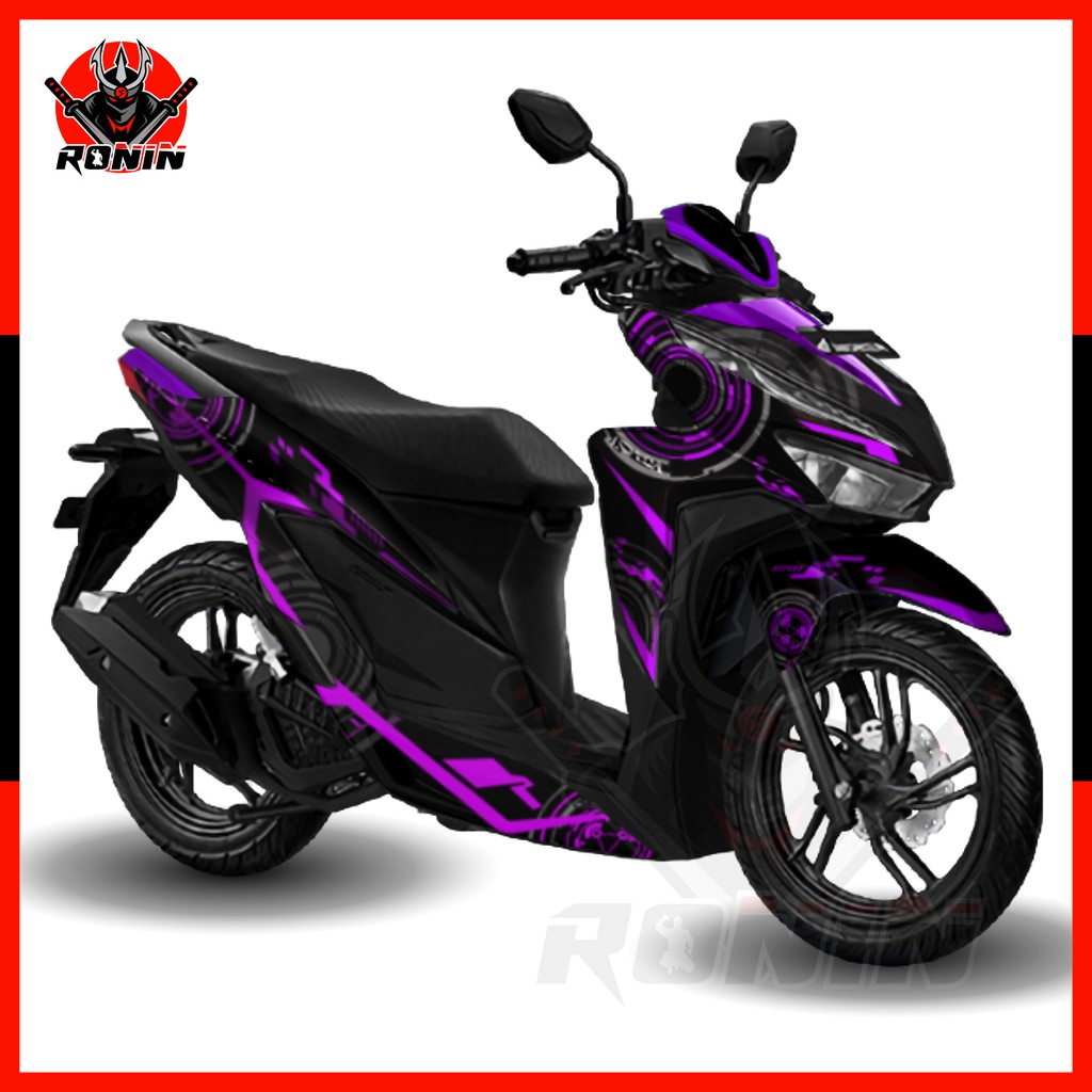 Jual Sticker Decal FULL BODY Vario 125 Vario 150 V4 Motif Techno PURPLE Indonesia Shopee Indonesia