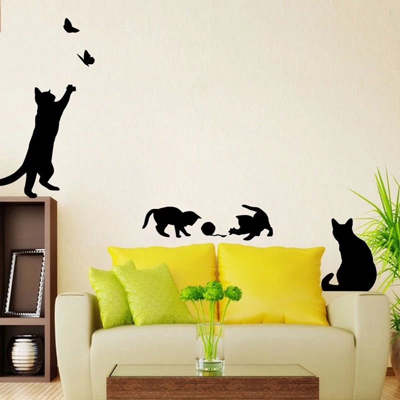 DIY home decor stiker  sweet dreamkucing bermain