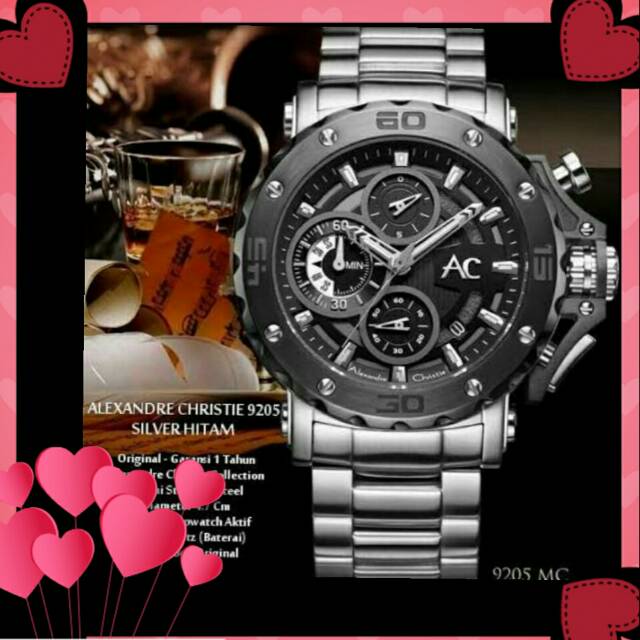 MANTAPPPP... Alexandre Christie Original AC 9205 Silver MAN