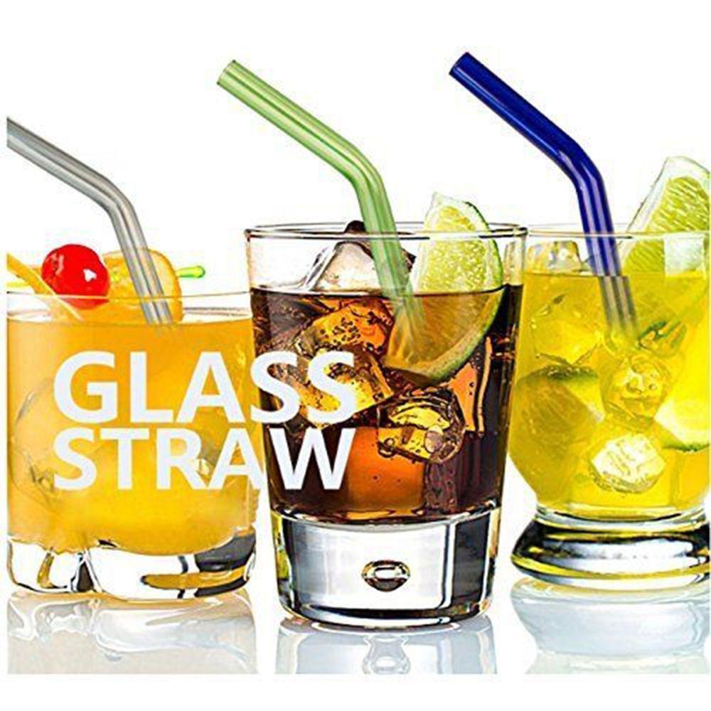 Top 4pcs Drinking Straw Tea Bar Pipet Kaca Pyrex