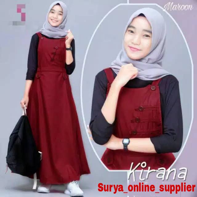 KIRANA SET OVERAL / FASHION WANITA TERBARU / SET OVERAL MUSLIM