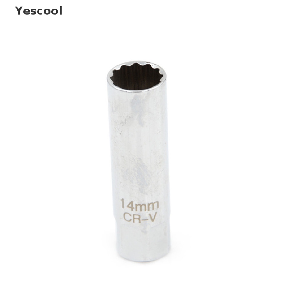 Yescool Kunci Sok Busi 12 Titik Bahan Metal Ukuran 14mm