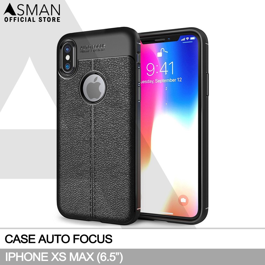 Auto Focus iPhone XS Max (6.5&quot;) | Softcase Premium - Hitam