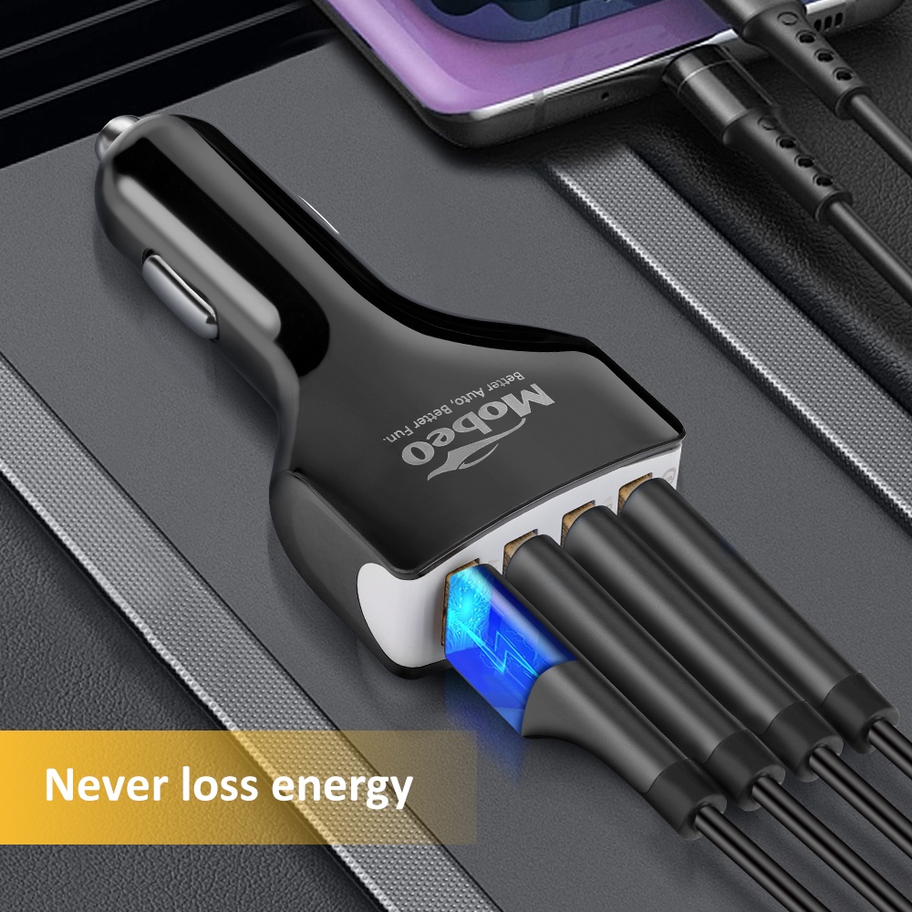 QC3.0 lighter car charging 4 port USB 3.1A Mobeo