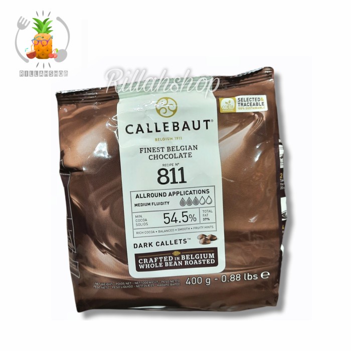 

Callebaut Dark Chocolate Callets 54.5% (400g)