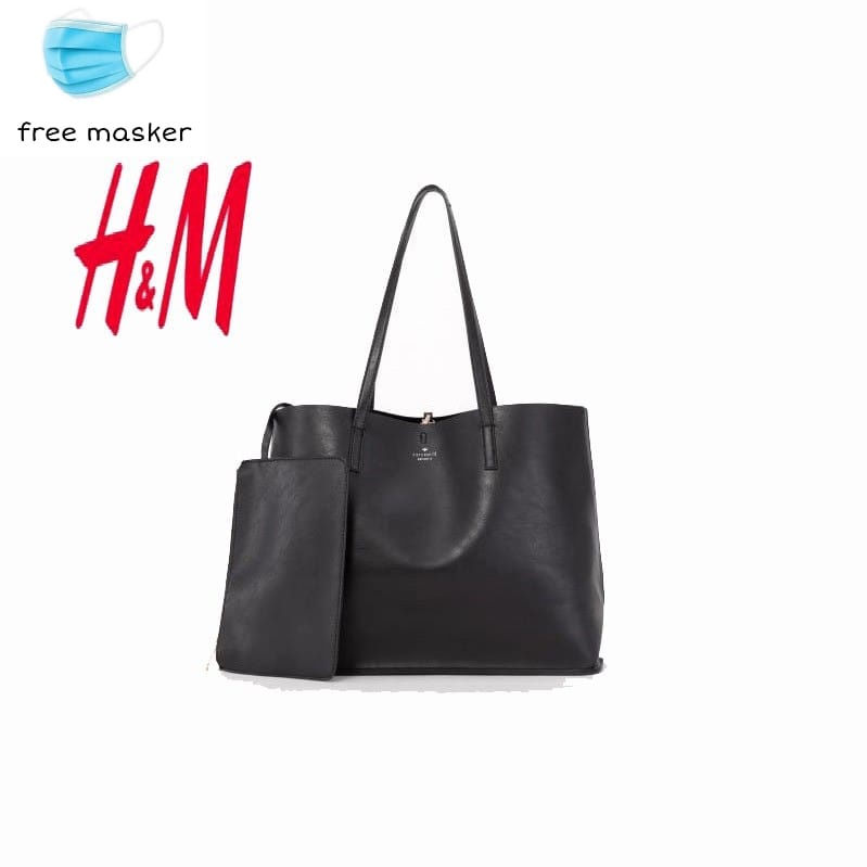 TERBARU !!! TAS WANITA CANTIK HNM TOTE BAG + POUCH#097