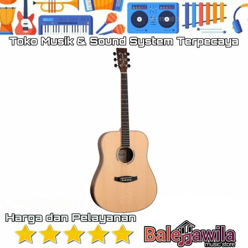 Gitar Akustik Gitar Tanglewood DBT D HR DBT DHR Dreadnought Spruce