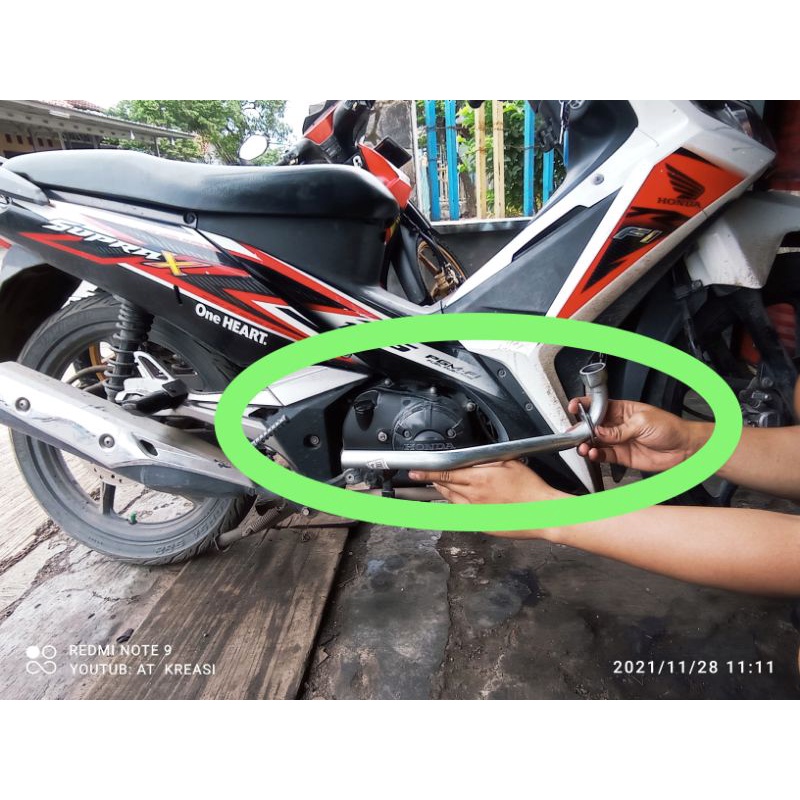 Leheran knalpot supra x 125 injeksi supra x125 karbu