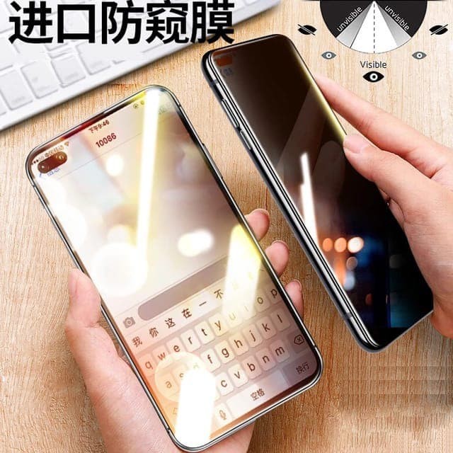 OPPO A91 / RENO 3 / RENO 3 PRO TEMPERED GLASS PRIVACY ANTI SPY FULL COVER