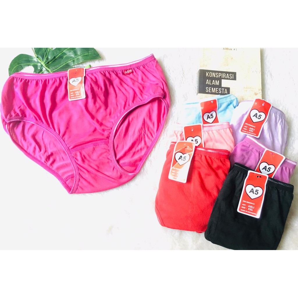 FREYA Celana dalam Wanita Super Soft/Celana dalam perempuan katun/Undies celana dalam Art A5