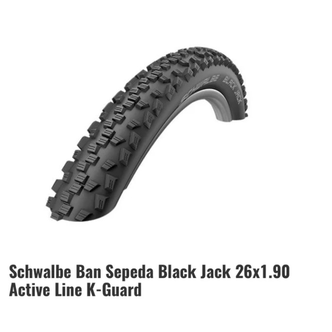 BAN LUAR SCHWALBE BLACK JACK 26 x 1.90