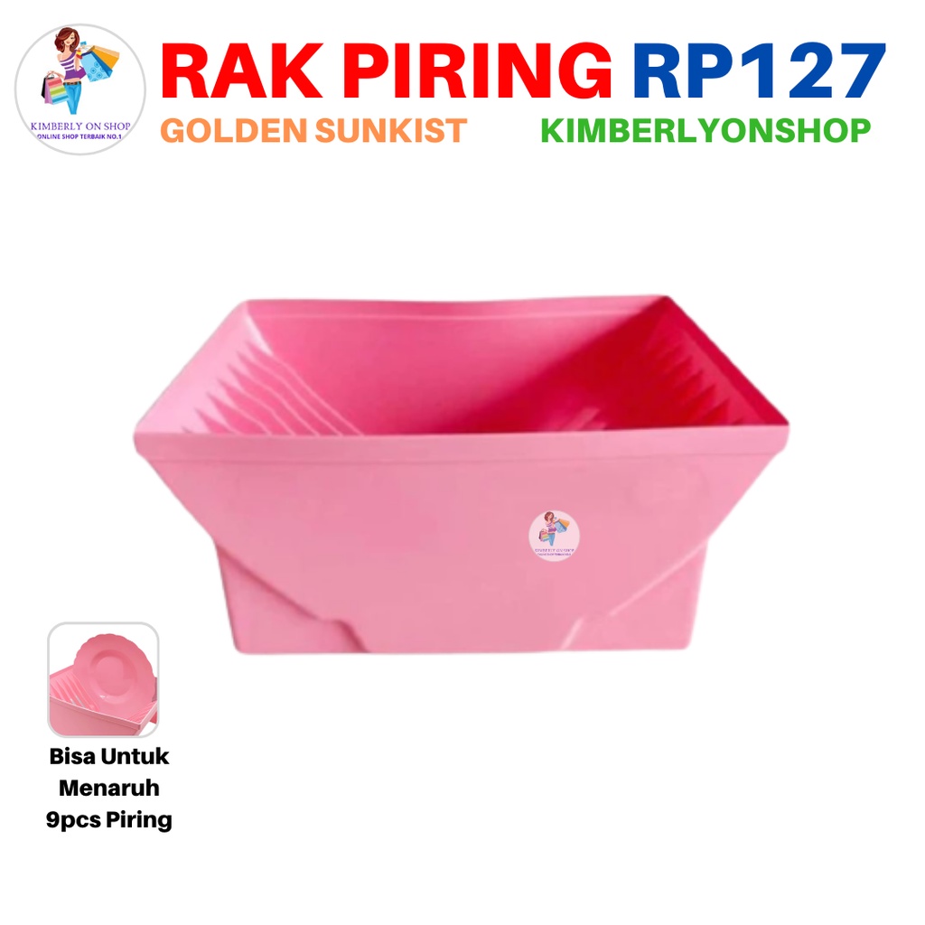 Rak Piring Dapur Plastik RP 127 Golden Sunkist