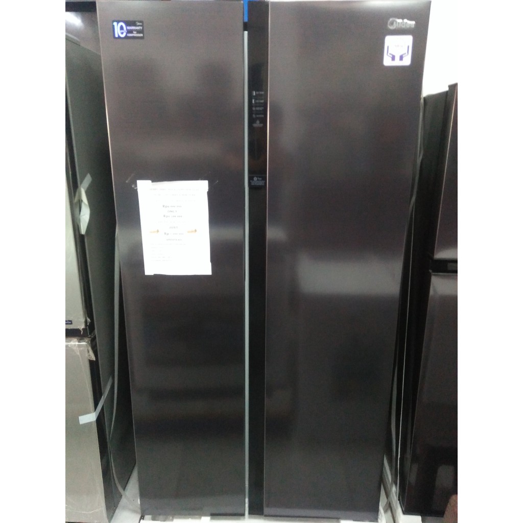 Kulkas Midea Hc 689 Vb Lemari Es 2 Pintu Hc689vb Side By Side Shopee Indonesia