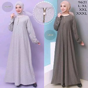 Grosir Gamis Wanita Jumbo Polos Bahan Misty L XXL  Murah