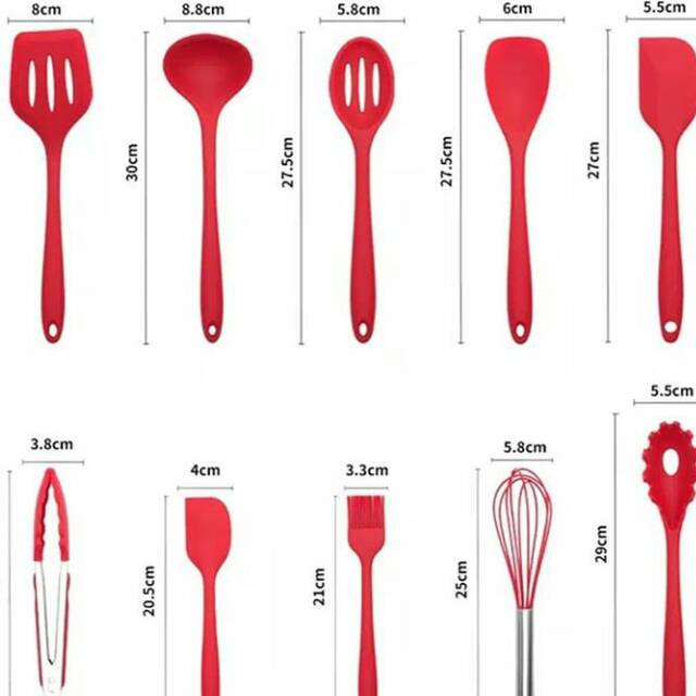 Silicone Kitchen ware set ladel