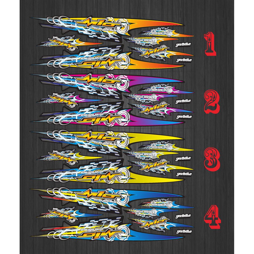 STIKER STRIPING DECAL MIO SPORTY/MIO SMILE THAILAND