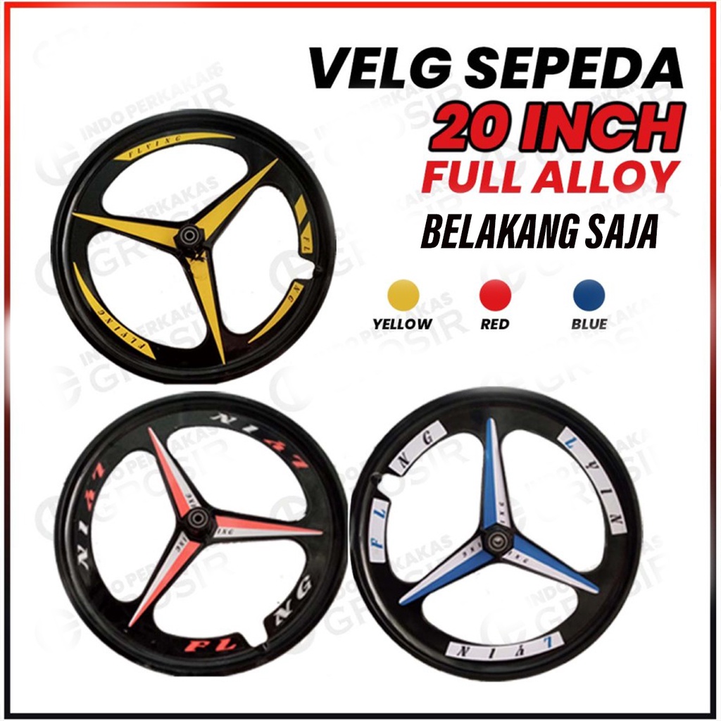 Velg sepeda 20inch Racing Belakang Saja