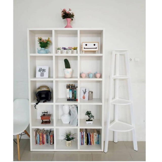 Rak buku 3x5 kayu solid Shopee Indonesia Rak buku 3x5 kayu solid Shopee Indonesia