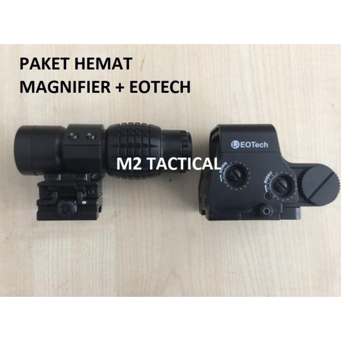 $$$$] Paket Hemat 3x Magnifier Scope Nanas Pineapple + Eotech WGG WGB DCobra