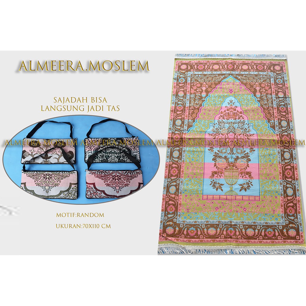 Sajadah Turkey Turki Traveing Sauvenir Sejadah dan oleh oleh Haji Umbroh By Almeera,Moslem