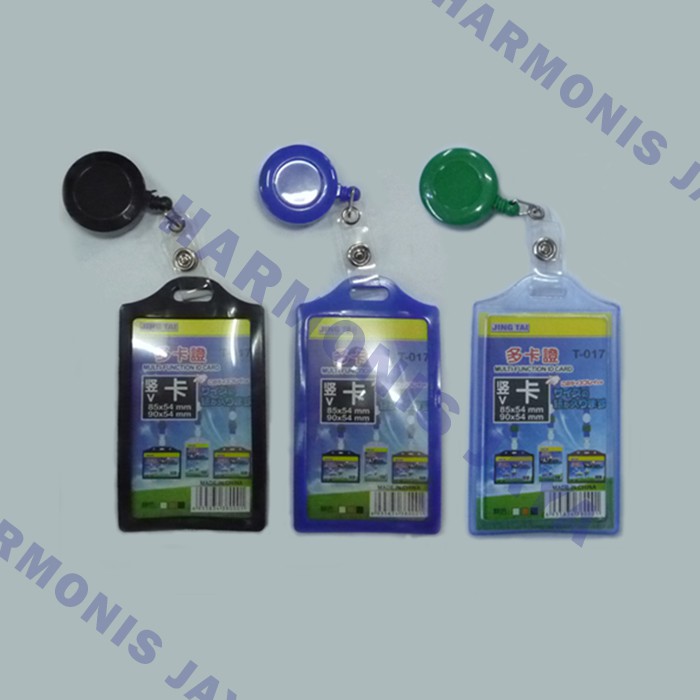 

ID Card Holder Karet 2 Slot + Yoyo ID Standart : 1 SET